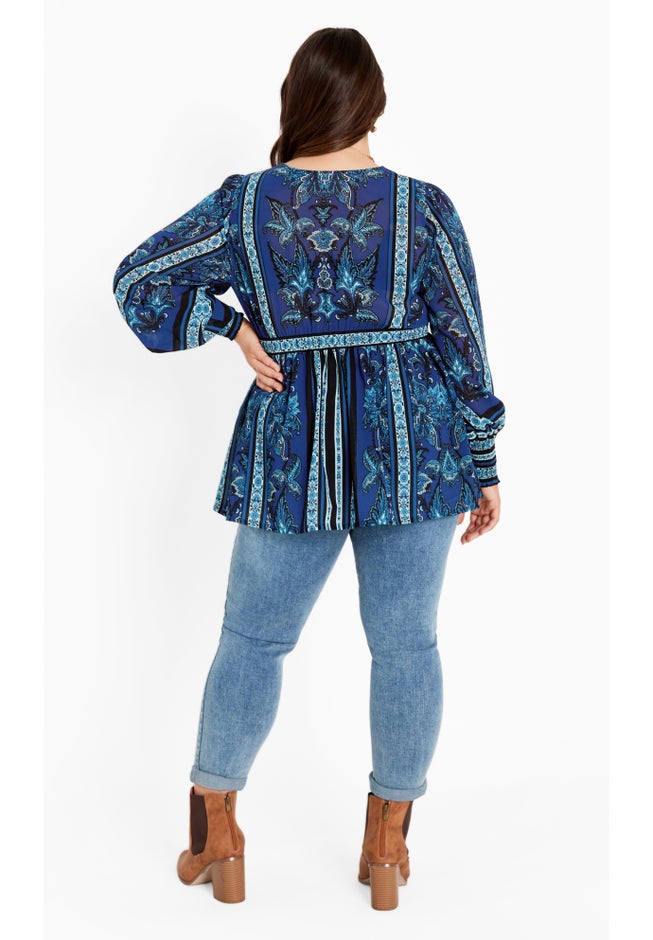 Serene Long Sleeve Placement Top image number 3