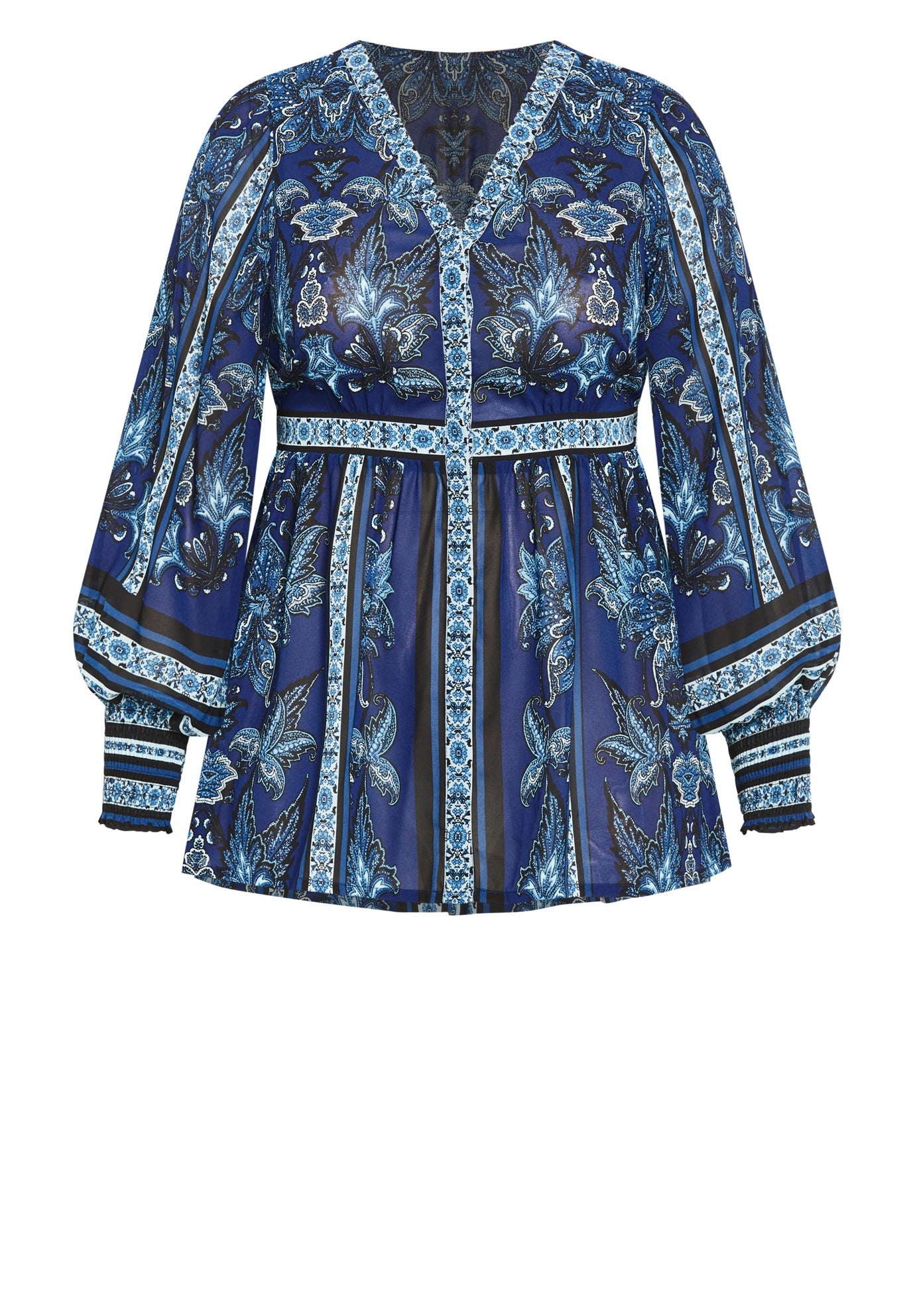 Serene Long Sleeve Placement Top image number 4