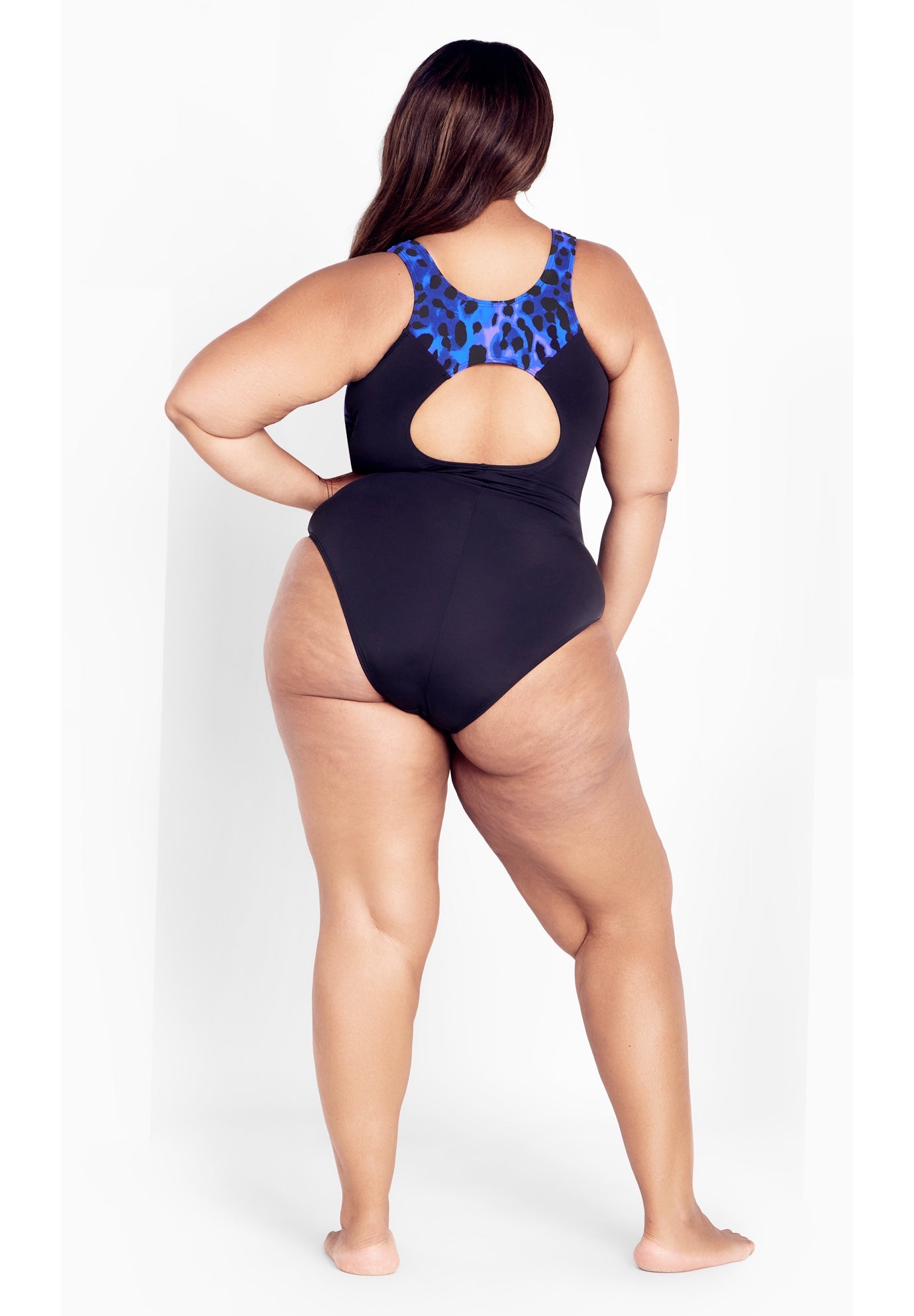 Tia Spliced Print 1 Piece image number 1