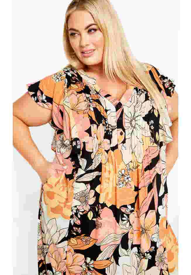 Bellini Flutter Sleeve Dress image number 2
