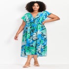 Bellini Flutter Sleeve Dress image number null