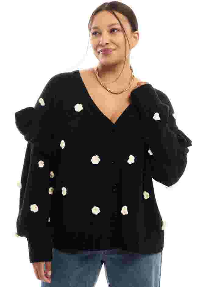 Ruffle-Sleeve Cardigan image number 0