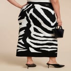Intarsia Maxi Skirt image number null