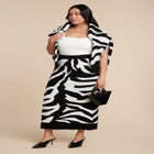 Intarsia Maxi Skirt image number null