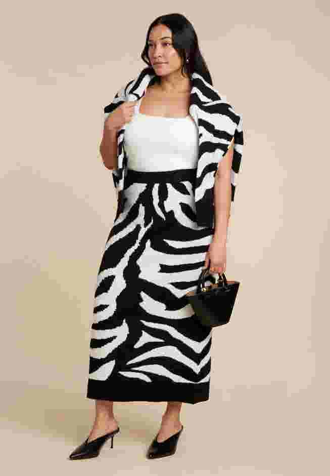 Intarsia Maxi Skirt image number 0