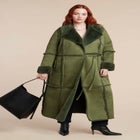 Long Sherpa Lined Coat image number null