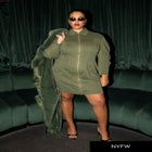 Long Sherpa Lined Coat image number null