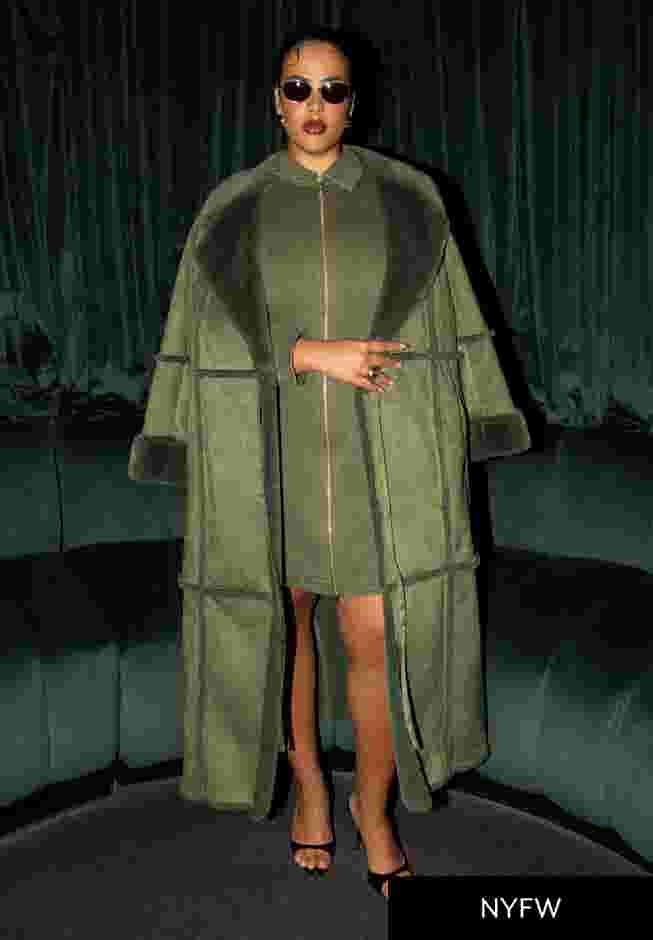Long Sherpa Lined Coat image number 0