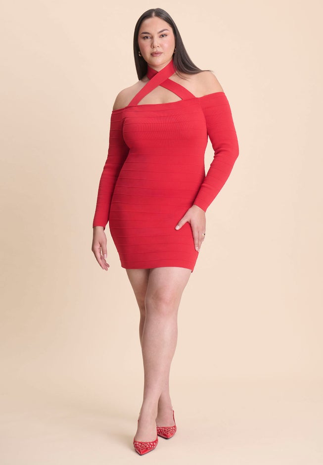 Mini Fitted Bandage Dress image number 1