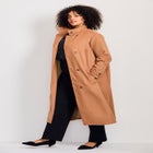 Funnel Neck Long Coat image number null