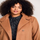 Funnel Neck Long Coat image number null