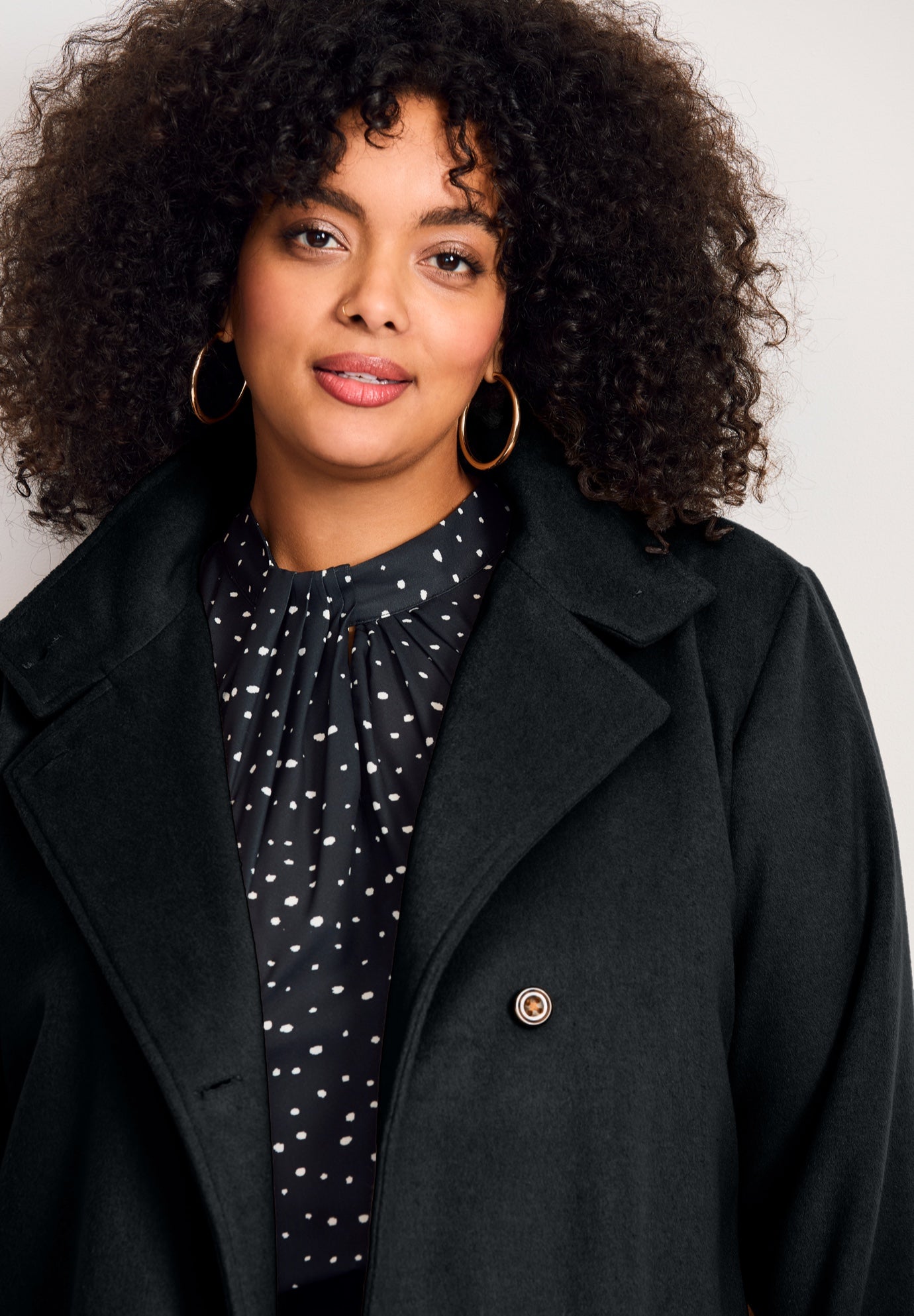 Funnel Neck Long Coat image number 2