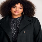 Funnel Neck Long Coat image number null