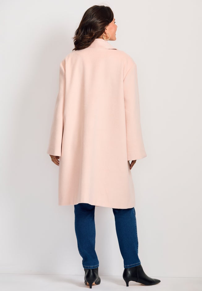 Detachable Fringe Scarf Coat image number 1