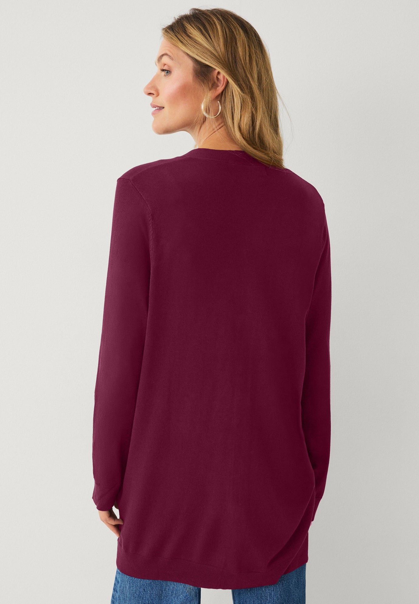 Long Button Front Cardigan image number 1