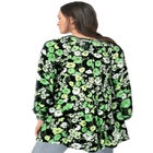 Tiered Tunic With Notch V-Neck image number null