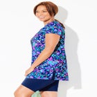 Chlorine Resistant Short Sleeve Swim Tunic image number null