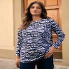 Plus Size Ultimate Cotton Crewneck Long Sleeve Tee image number null