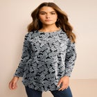 Plus Size Ultimate Cotton Crewneck Long Sleeve Tee image number null