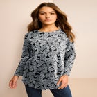 Plus Size Ultimate Cotton Crewneck Long Sleeve Tee image number null