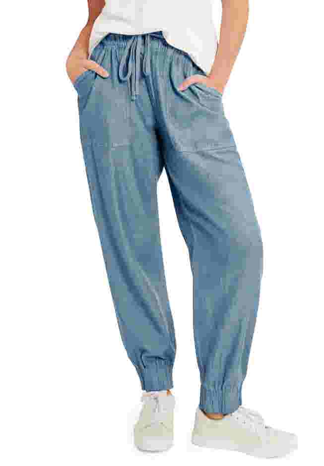 Drawstring Denim Jogger image number 0