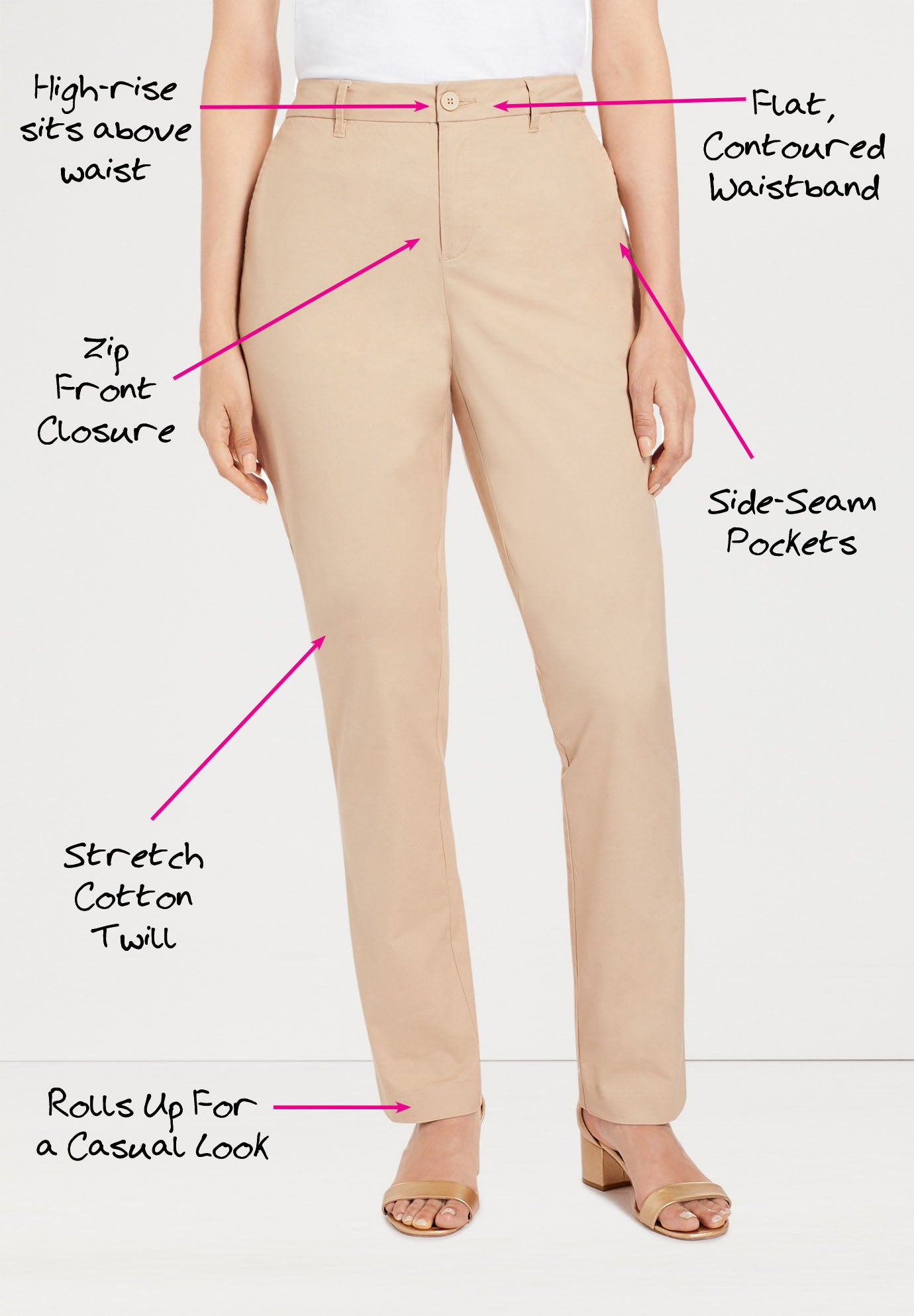 Stretch Cotton Chino Straight Leg Pant image number 1