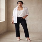 Comfort Waist Stretch Denim Straight-Leg Jean image number null
