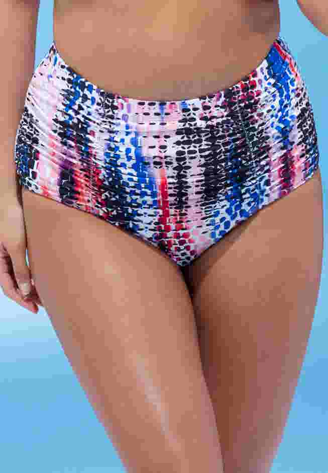 Shirred High Waist Swim Brief image number 2
