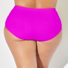 Shirred High Waist Tummy Control Swim Brief image number null