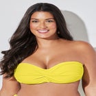 Valentine Ruched Bandeau Bikini Top image number null