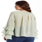 Ruffled Chiffon Blouse image number null