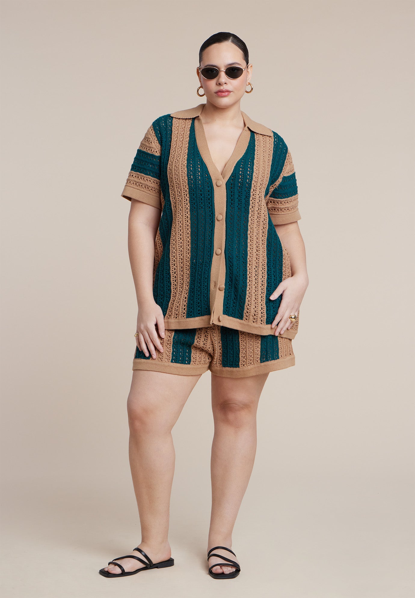 Crochet Knit Short image number 1