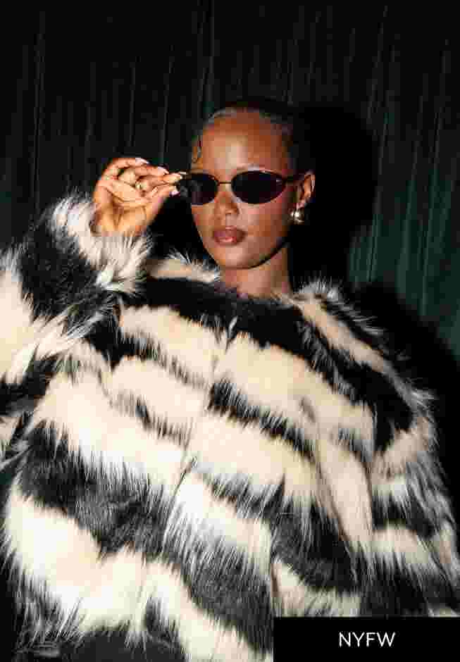 Faux Fur Crop Coat image number 0