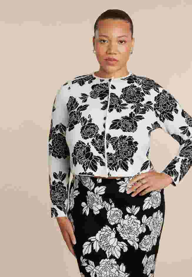 Floral Intarsia Cardigan image number 2