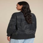 Intarsia Long Cardigan image number null