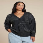 Intarsia Long Cardigan image number null