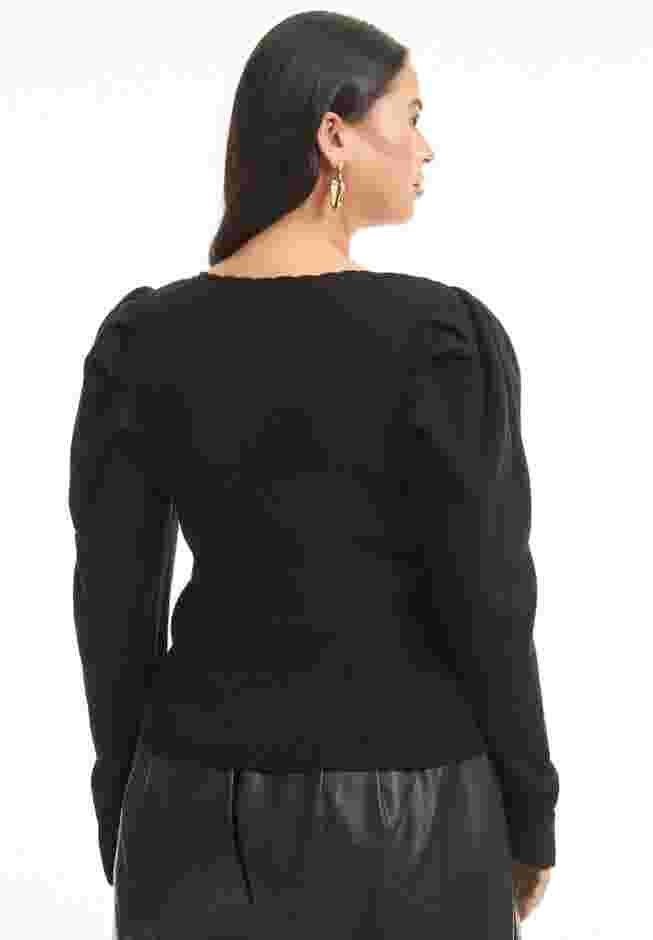 Mutton Sleeve Sweater image number 1