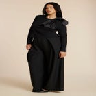 Strong Shoulder Top With Bow image number null