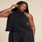 Bow Detail Halter Top image number null