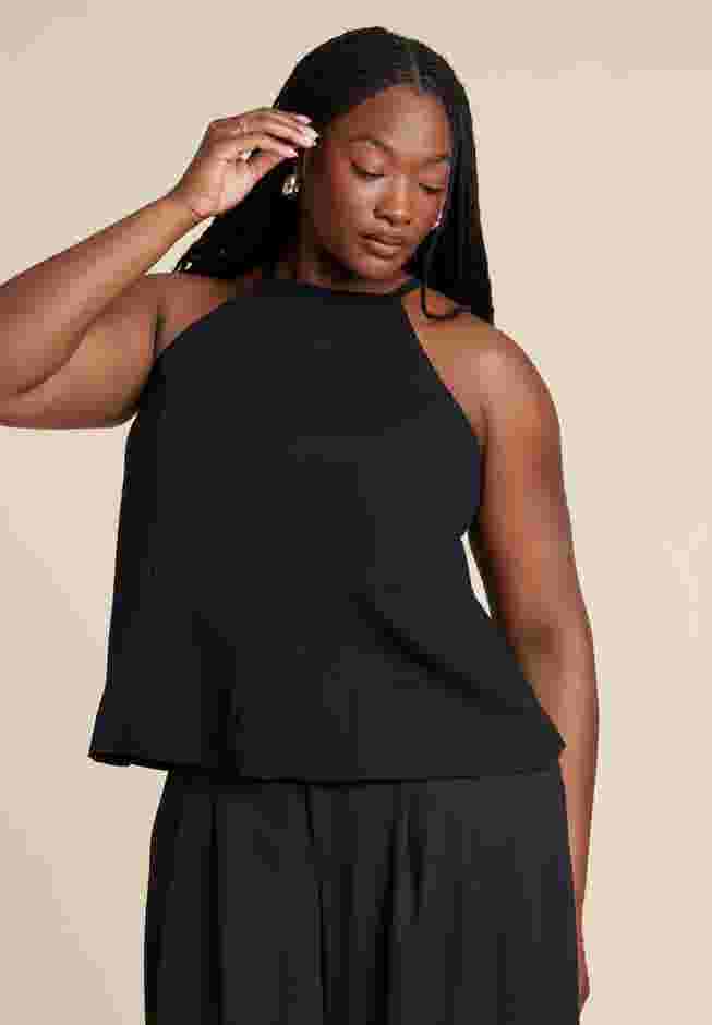 Bow Detail Halter Top image number 2