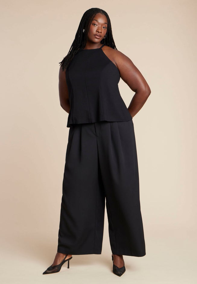 Bow Detail Halter Top image number 3