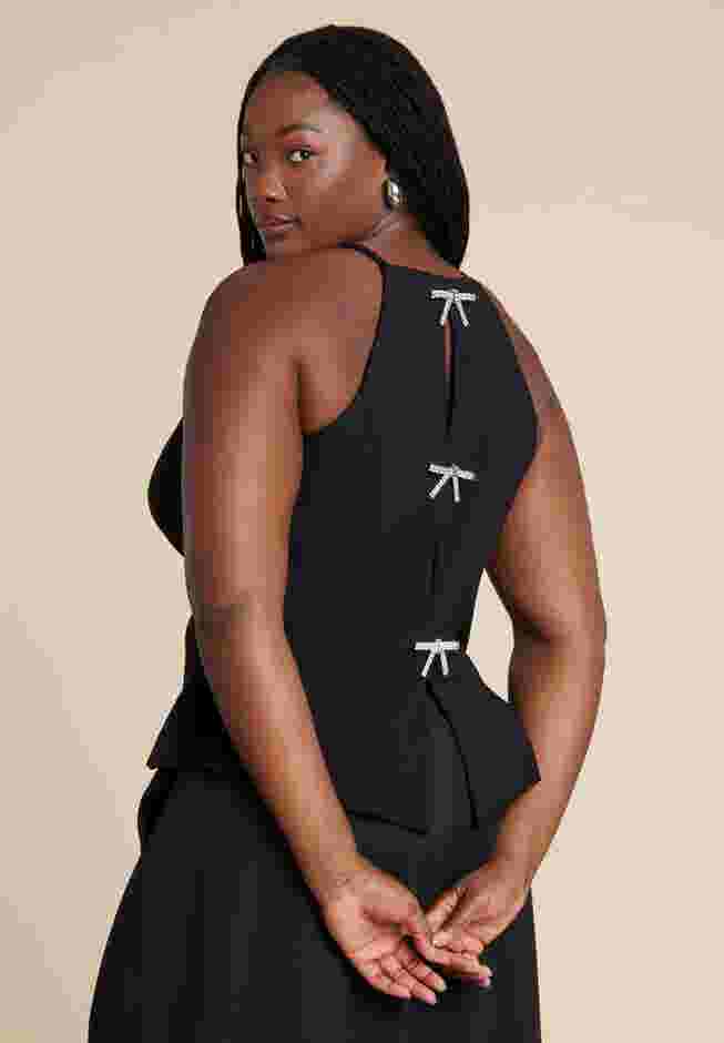 Bow Detail Halter Top image number 0