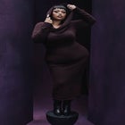 Cowl Sweater Dress image number null