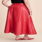 Faux Leather Midi Skirt image number null