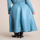 Faux Leather Midi Skirt image number 3