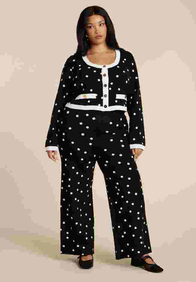 Polka Dot Intarsia Pant image number 3
