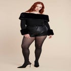 Mini Faux Leather Short image number null