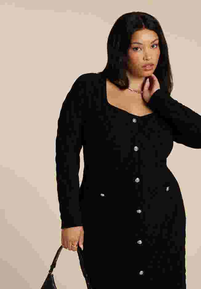 Sweater Dress With Buttons image number 2