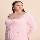 Sweater Dress With Buttons image number null