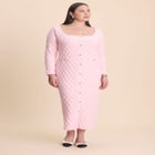 Sweater Dress With Buttons image number null